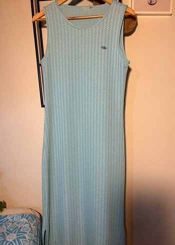 Diğer Mint Yesili Minimal Maxi Elbise