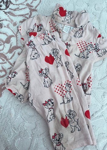 Kız Çocuk Pembe Pamuklu Kısa Kollu Pijama