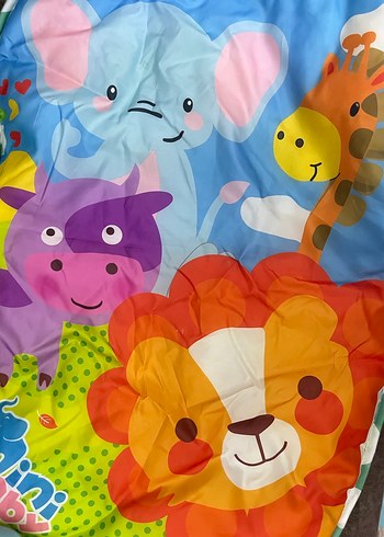 Renkli Bebek Oyun Matı, Sentetik Kumaş - Görsel 3