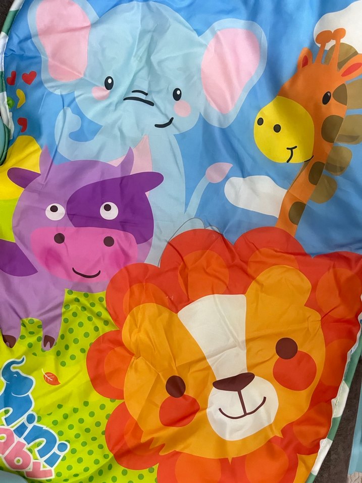 Renkli Bebek Oyun Matı, Sentetik Kumaş - Görsel 3