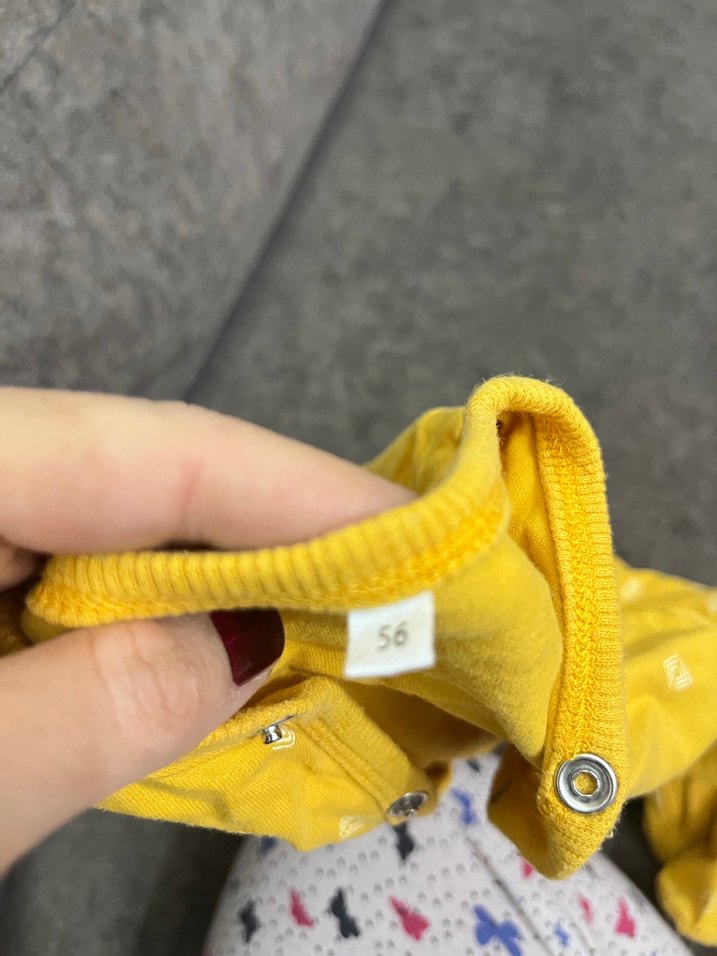 Sarı Uzun Kollu Bebek Tulum - Görsel 2