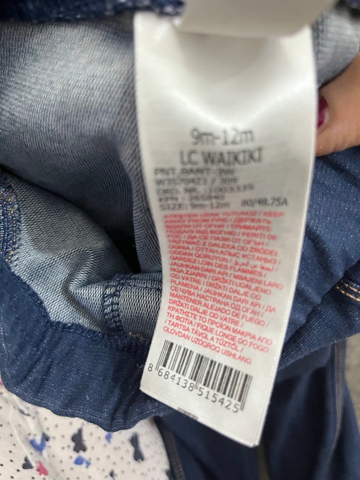 Kız Çocuk Mavi Basic Denim Pantolon - Görsel 2