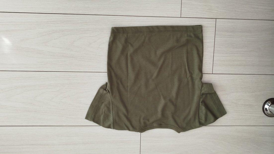 Haki Kısa Kollu Basic Tişört - Görsel 2