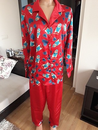 Markasız Ürün kırmızı pjama takım 