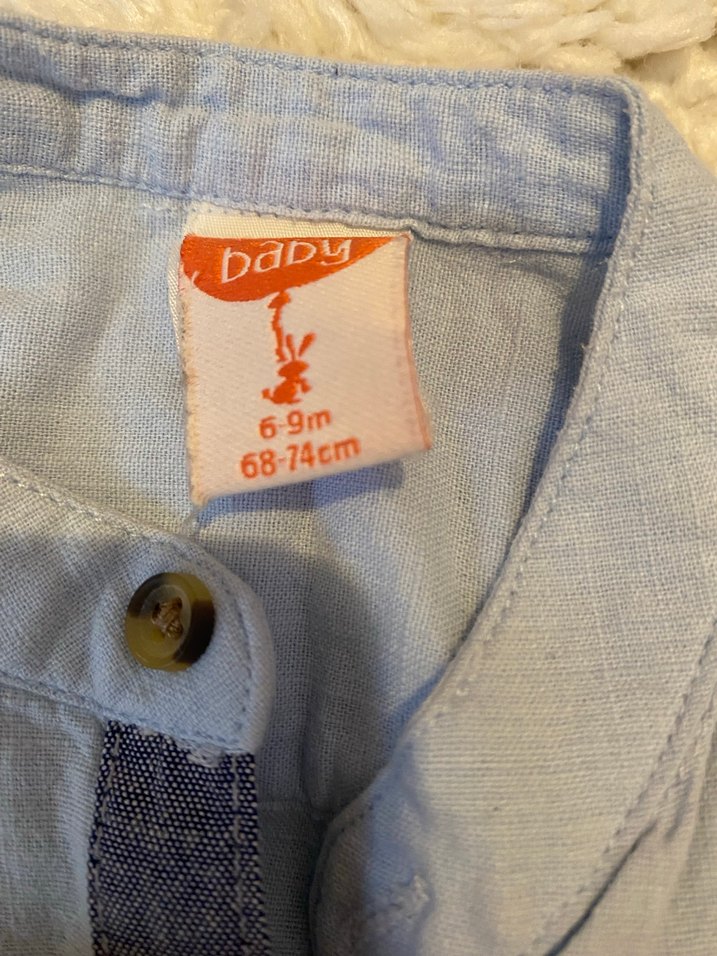 Erkek Çocuk Düğmeli Gri Kısa Kollu Gömlek - Görsel 2