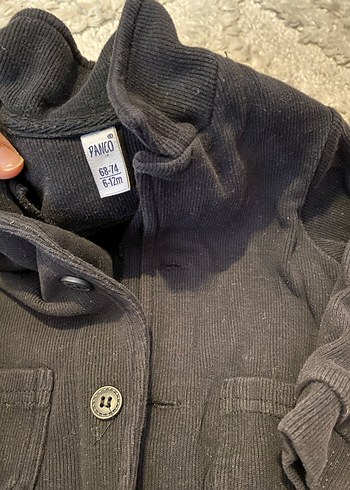 Düğmeli Siyah Erkek Çocuk Ceketi - Görsel 2