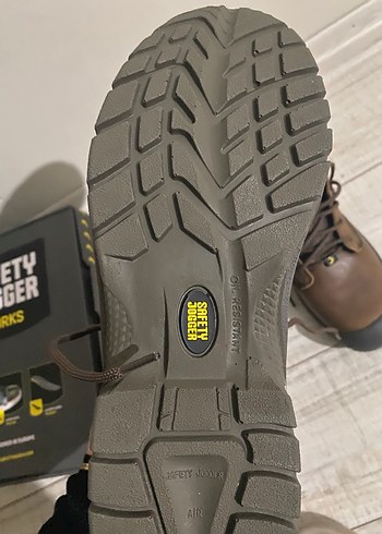 Kahverengi Deri Bağcıklı safety jogger work - Görsel 2