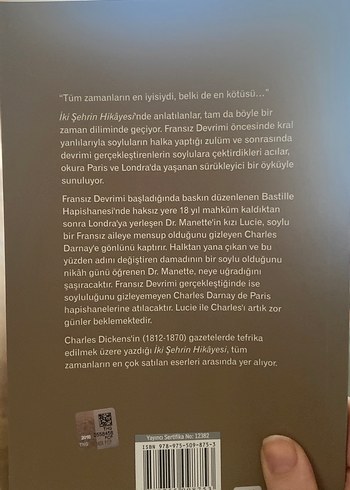 Beden İki Şehrin Hikayesi - Charles Dickens
