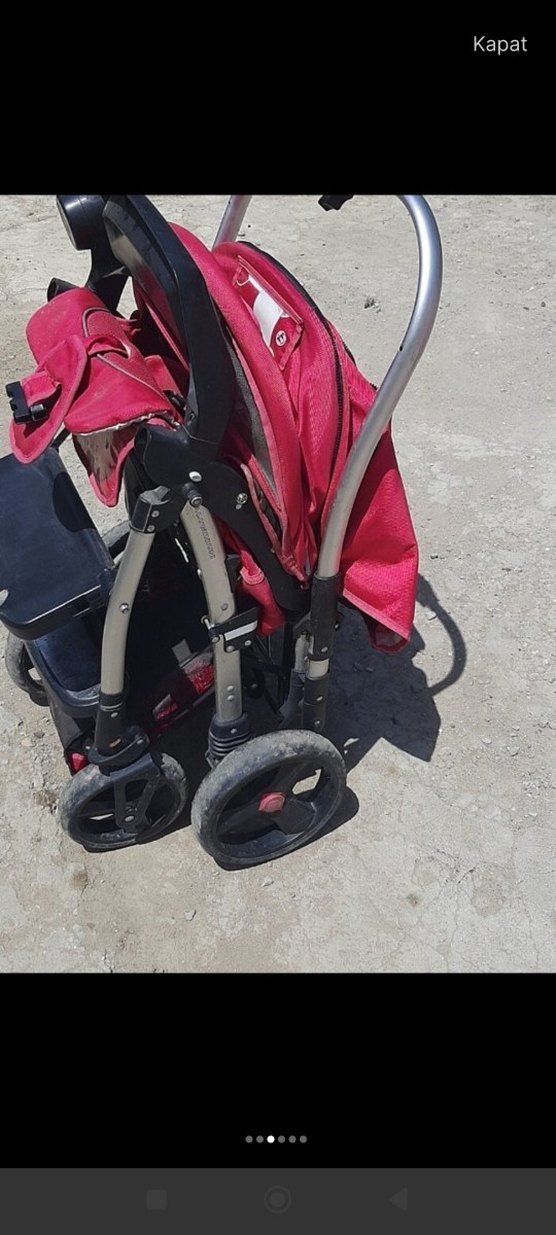Parlak pembeı Bebek Arabası - Görsel 5