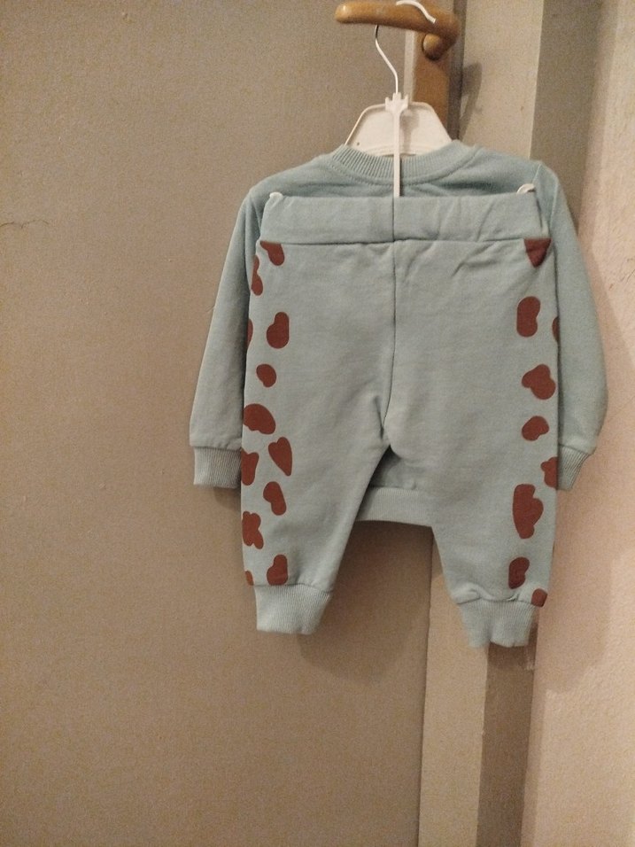 mint Uzun Kollu Bebek Erkek Takımı - Görsel 2