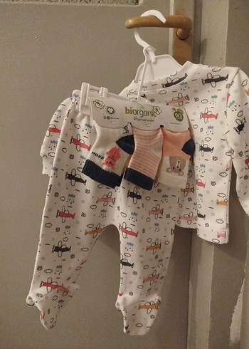 hastane çıkışı Uzun Kollu Baskılı Bebek Erkek Takımı - Görsel 3