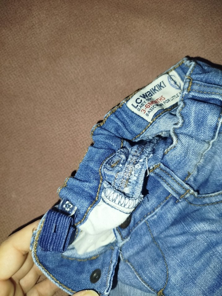 Erkek Çocuk Düğmeli Kot Pantolon - Görsel 4