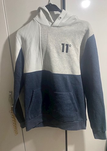 Diğer 11 Kapusonlu Renk Bloklu Sweatshirt