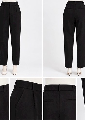 Zara Zata Siyah Kumas Pantolon