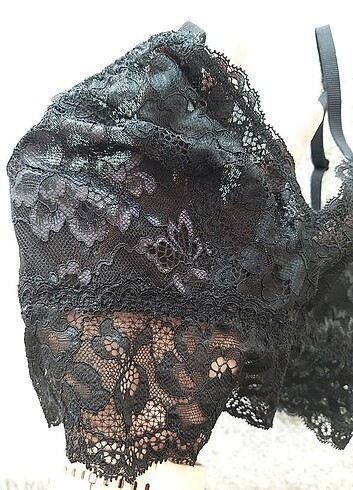 xs Beden siyah Renk Marks and Spencer Siyah Dantel Bralet