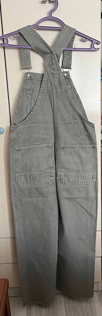 36 Beden haki Renk Asos haki renk salopet bahçivan kot tulum