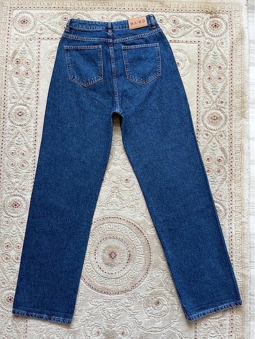 36 Beden mavi Renk NA-KD Naked wide leg yüksek bel kot jean denim