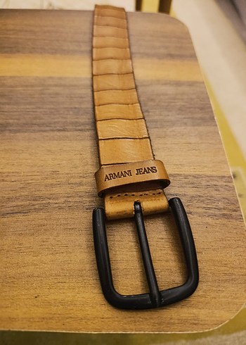 Armani Jeans Kahverengi Deri Kemer
