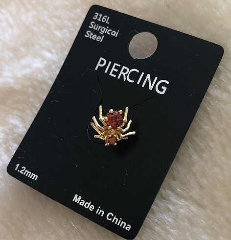 Çelik tragus piercing yeni