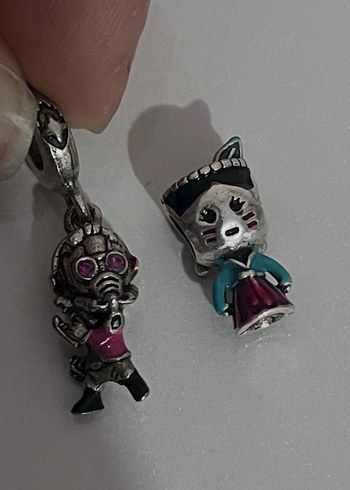 2 adet gümüş charm - Görsel 4