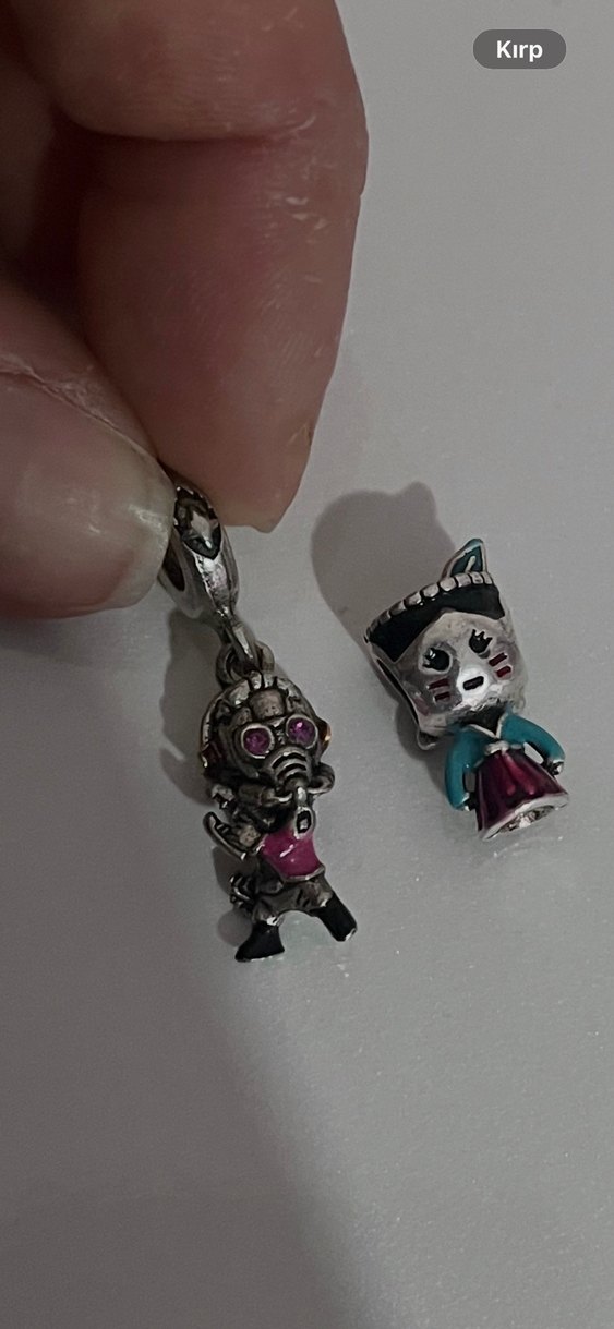 2 adet gümüş charm - Görsel 3
