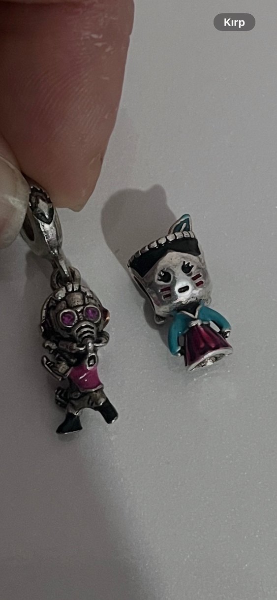 2 adet gümüş charm - Görsel 4