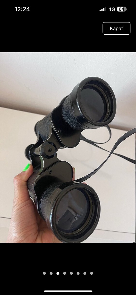 10x50 Siyah Dürbün Vintage - Görsel 3