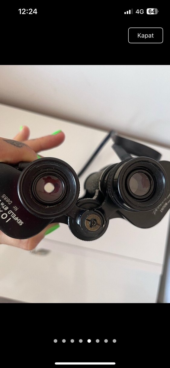 10x50 Siyah Dürbün Vintage - Görsel 4