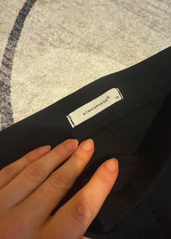 Trendyol & Milla Siyah Kadın Kumaş Pantolon, Rahat Kesim