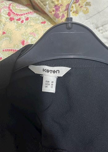 Koton Siyah Duz Blazer Ceket