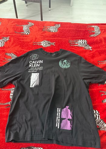 Calvin Klein Jeans Siyah Grafik Tisort