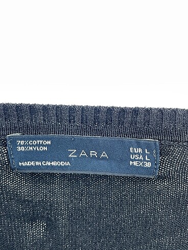 l Beden siyah Renk Zara Kazak / Triko %70 İndirimli.