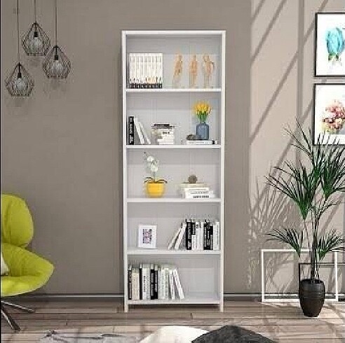 5 Raflı Kitaplık