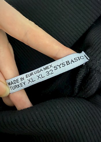 Siyah Fitilli Kadın Tayt - Görsel 5
