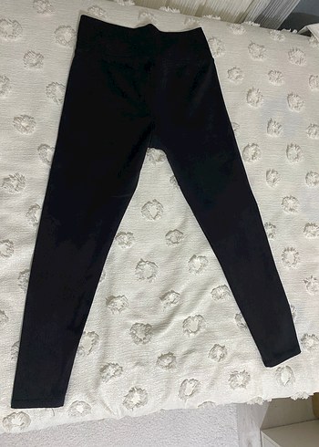 Siyah Fitilli Kadın Tayt - Görsel 2