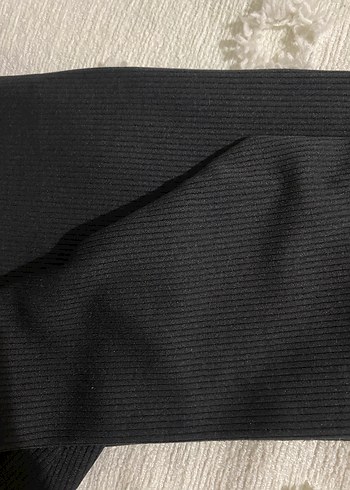 Siyah Fitilli Kadın Tayt - Görsel 3