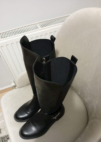 Siyah Dizüstü Çizme - Görsel 4