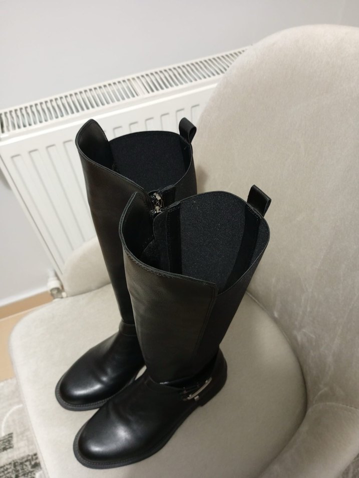 Siyah Dizüstü Çizme - Görsel 4