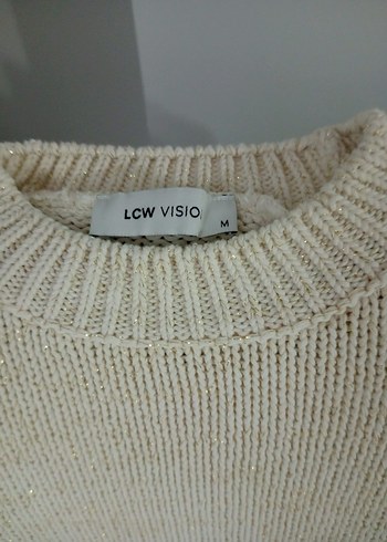 Beyaz Örgü Kadın Kazak - Görsel 5