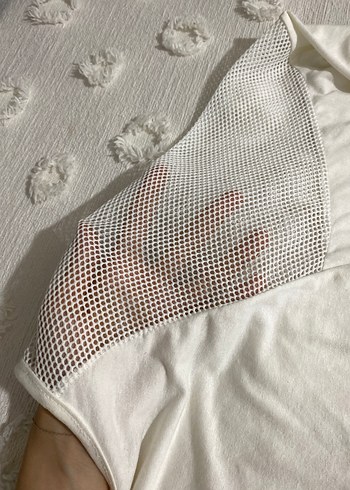 Uzun Kollu Beyaz Bluz - Görsel 3