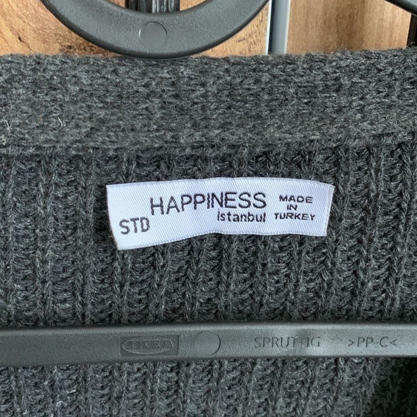 Düğmeli Gri Midi Kadın Hırka - Görsel 2