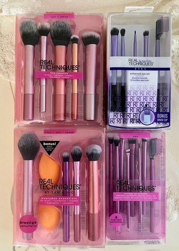 Real Techniques Makyaj Fırça Seti Pembe