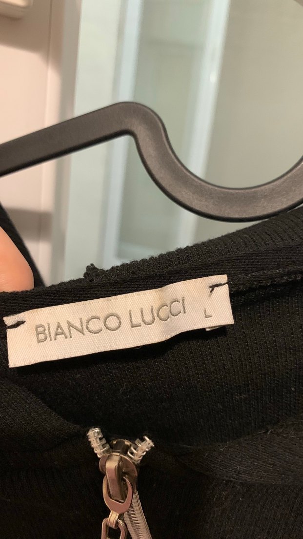 Siyah Fermuarlı Yüksek Yakalı Kadın Ceket - Görsel 2