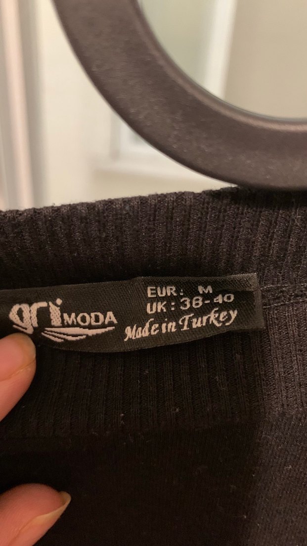 Siyah Kadın Oversize Sweatshirt - Görsel 2