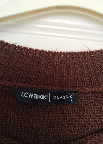 Kadın Kahverengi Örgü Kazak - Görsel 4