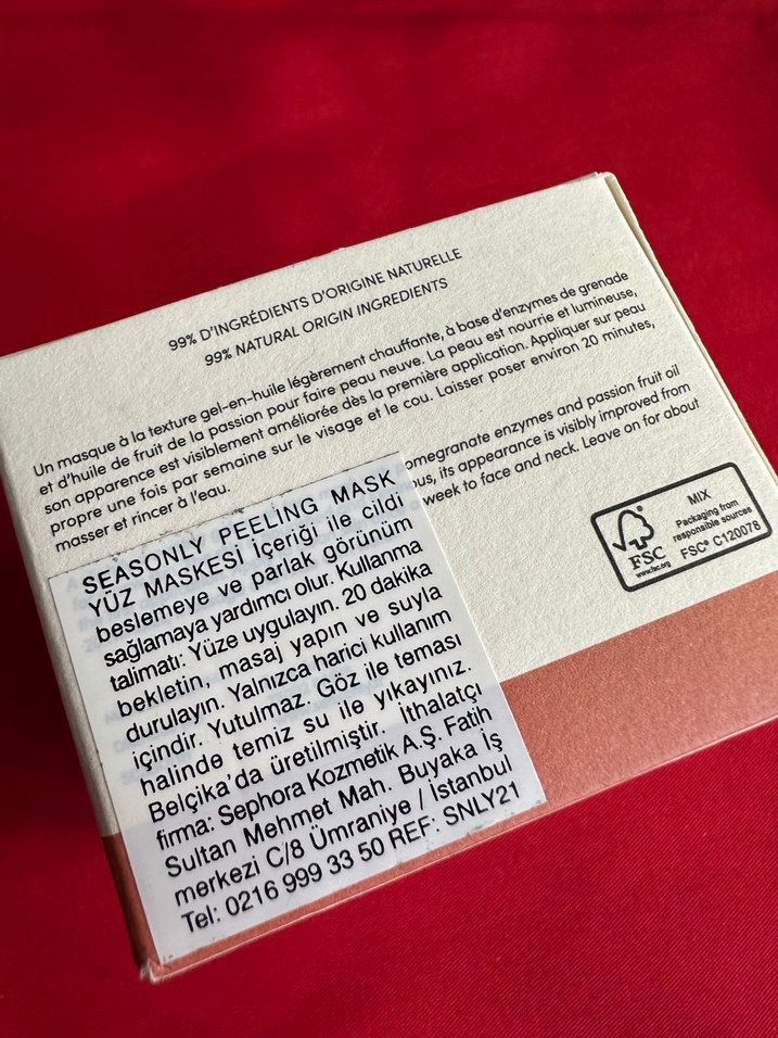 Seasonly Nemlendirici Maske - Görsel 2