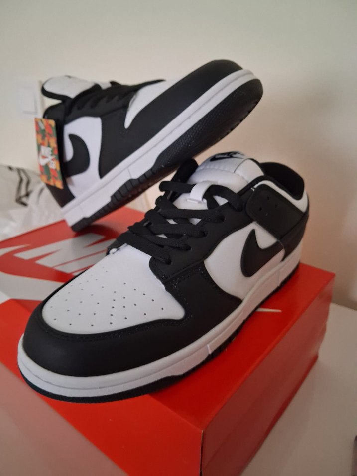 Nike SB Siyah-Beyaz Düşük Bilekli Sneaker — görsel 6/6