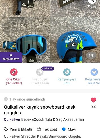 Kayak ürünleri