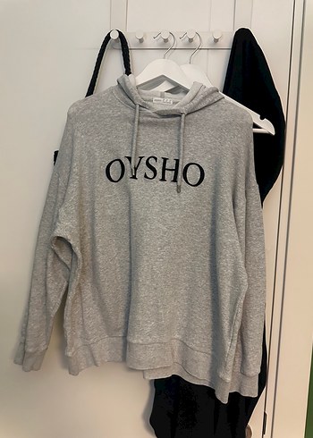 Oysho Gri Kapusonlu Sweatshirt