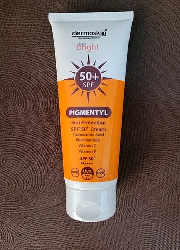 Dermoskin marka 50+spf güneş kremi